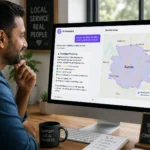 AI for GEO optimization shown across AI Overview and chatbot search results