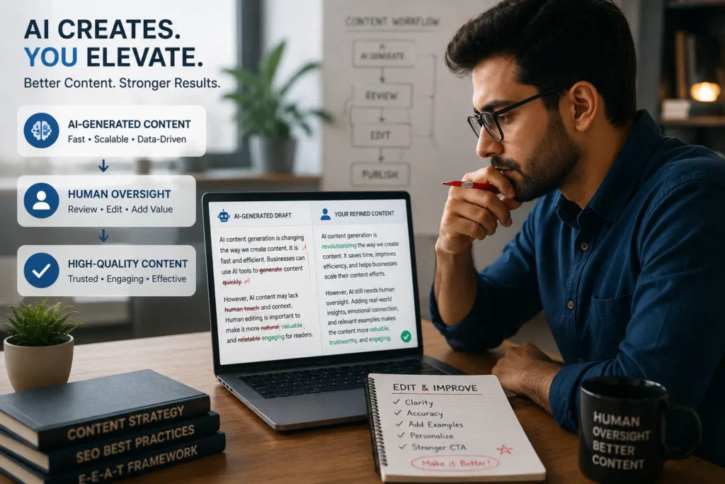 AI SEO agent dashboard analyzing keyword data and search rankings