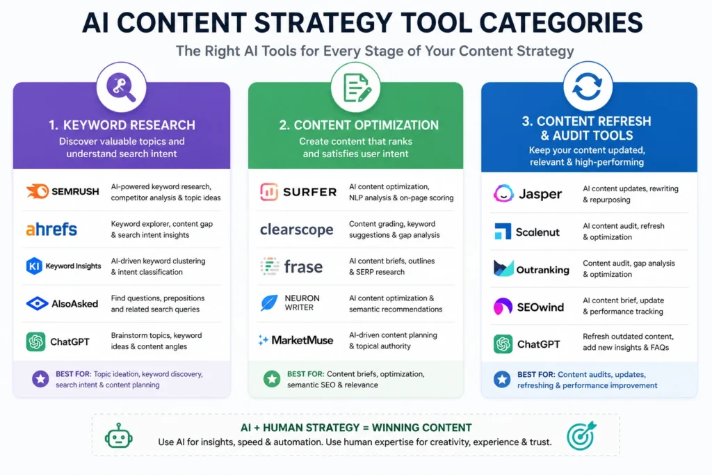  Tool categories compared side by side
