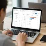 Marketer comparing traditional ranking data with AI citation metrics