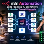 n8n automation connecting AI workflows and business tools to replace repetitive manual tasks