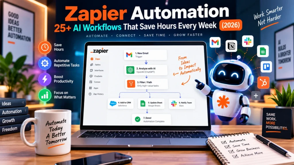 Zapier Automation: 25+ AI Workflows That Save Hours Every Week